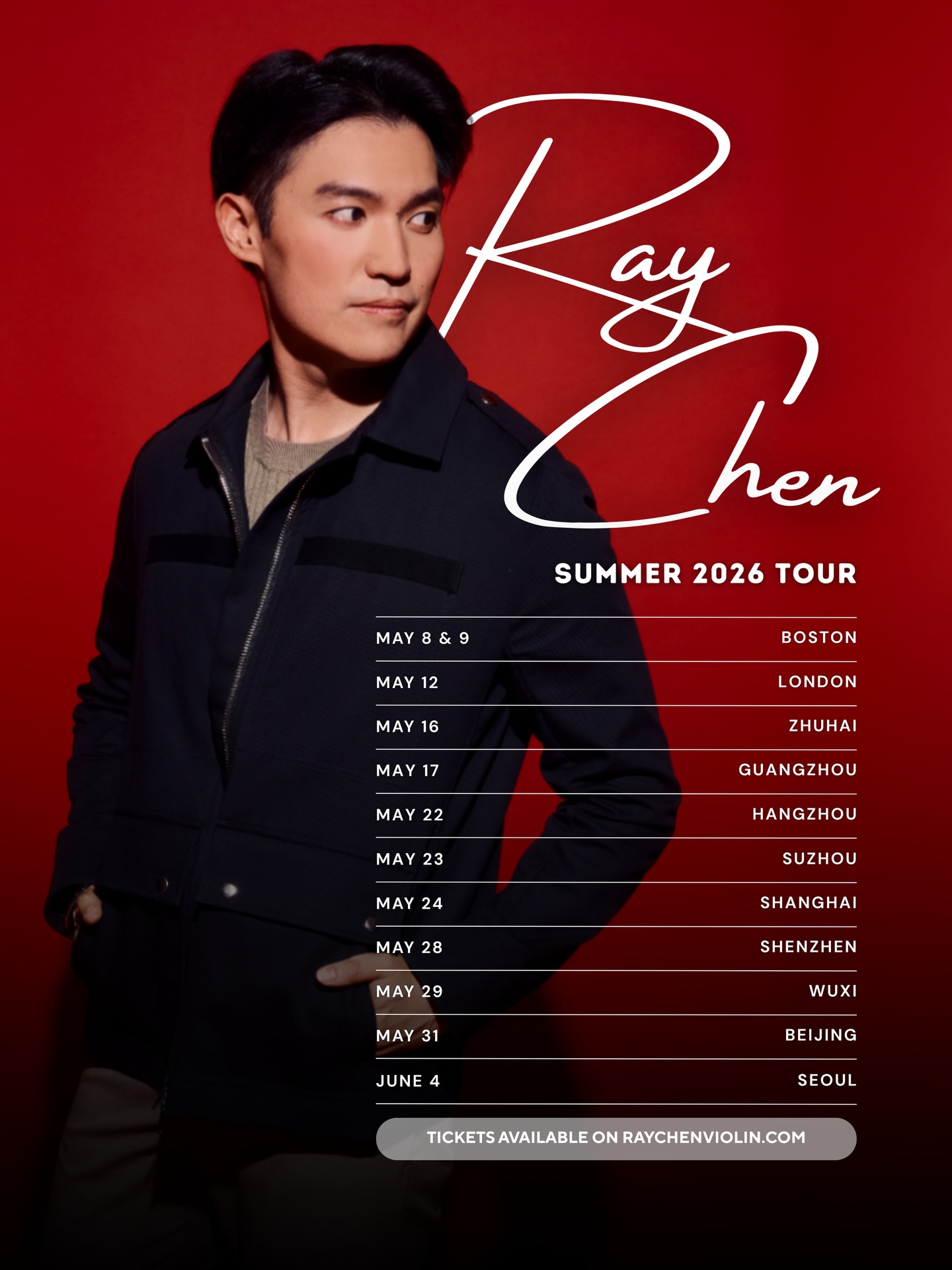 Recent Instagram post from Ray Chen