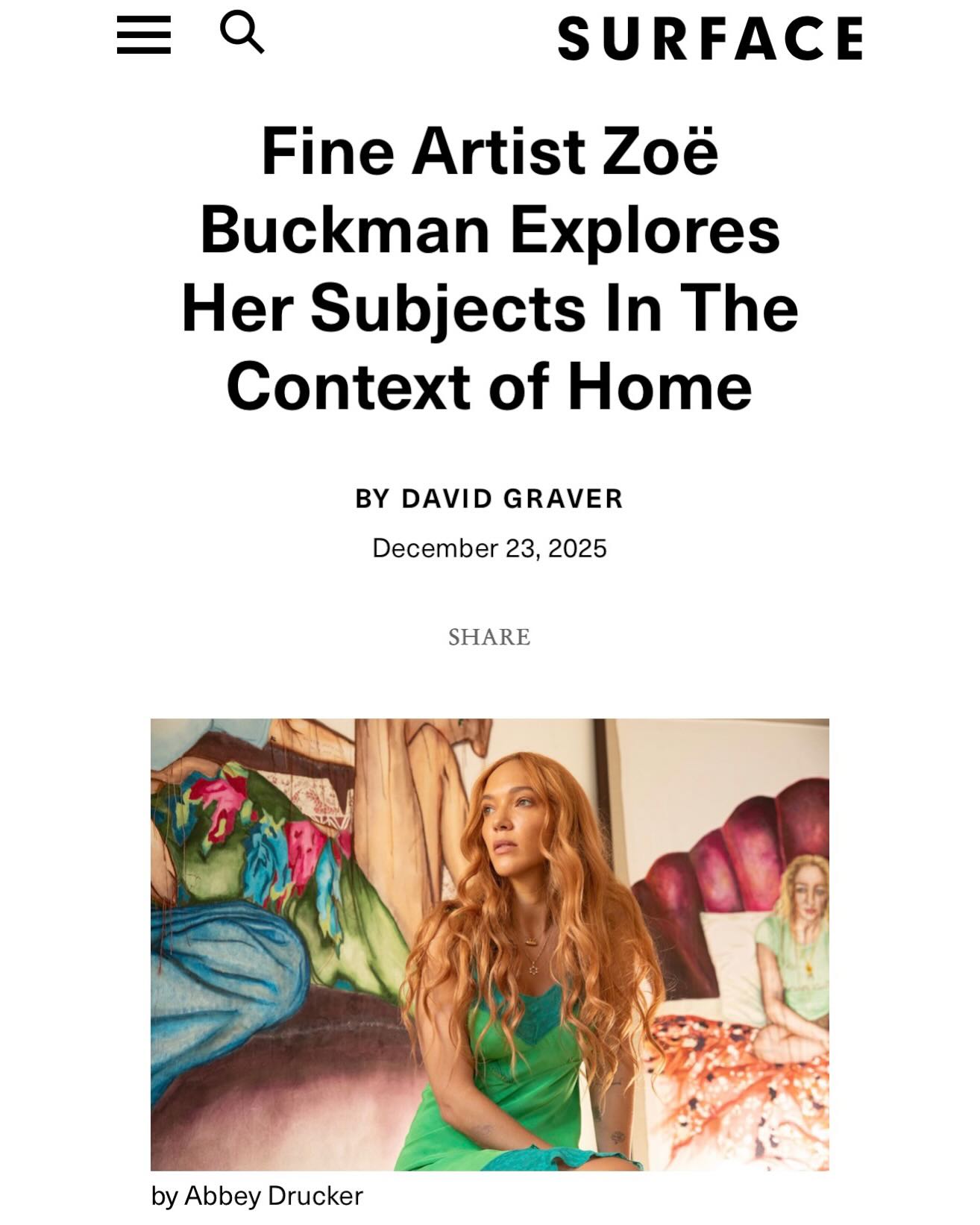 Recent Instagram post from Zoë Buckman
