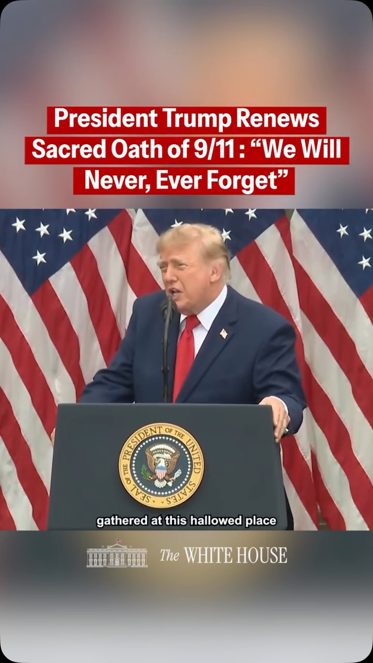 Recent Instagram post from Donald J. Trump